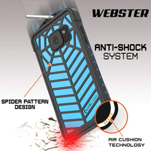 Charger l'image dans la galerie, Coque étanche Galaxy Note FE, série Punkcase WEBSTER, bleu clair | Coque robuste à armure lourde
