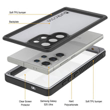 Load image into Gallery viewer, Galaxy S25 Ultra Imperproof Base, punkcase studstar blanc mince de 6,6 pieds sous-marine IP68 choc / neige