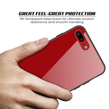 Charger l'image dans la galerie, iPhone 8 PLUS Case, Punkcase GlassShield Ultra Thin Protective 9H Full Body Tempered Glass Cover W/ Drop Protection & Non Slip Grip for Apple iPhone 7 PLUS / Apple iPhone 8 PLUS (Red) (Color in image: White)