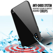 Charger l'image dans la galerie, iPhone 8 Case, Punkcase GlassShield Ultra Thin Protective 9H Full Body Tempered Glass Cover W/ Drop Protection & Non Slip Grip for Apple iPhone 7 / Apple iPhone 8 (Black) (Color in image: Blue)