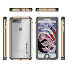 Charger l'image dans la galerie, iPhone 8+ Plus Waterproof Case, Ghostek® Atomic 3.0 Gold Series (Color in image: Red)