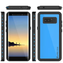Charger l'image dans la galerie, Galaxy Note 8 Waterproof Case PunkCase StudStar Light Blue Thin 6.6ft Underwater IP68 ShockProof (Color in image: red)