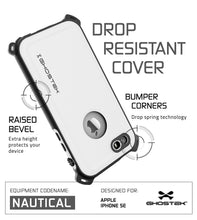 Load image into Gallery viewer, iPhone SE/5S/5 Waterproof Case, Ghostek® Nautical White Series| Underwater | Aluminum Frame (Color in image: Pink)