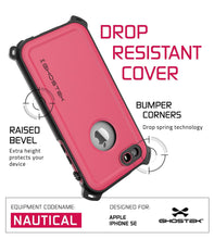 Load image into Gallery viewer, iPhone SE/5S/5 Waterproof Case, Ghostek® Nautical Pink Series| Underwater | Aluminum Frame (Color in image: Green)