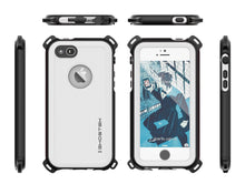 Load image into Gallery viewer, iPhone SE/5S/5 Waterproof Case, Ghostek® Nautical White Series| Underwater | Aluminum Frame (Color in image: Teal)