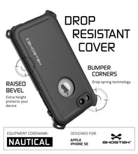Load image into Gallery viewer, iPhone SE/5S/5 Waterproof Case, Ghostek® Nautical Black Series| Underwater | Aluminum Frame (Color in image: Pink)