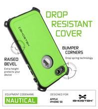 Load image into Gallery viewer, iPhone SE/5S/5 Waterproof Case, Ghostek® Nautical Green Series| Underwater | Aluminum Frame (Color in image: Pink)