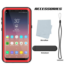 Load image into Gallery viewer, Galaxy S9 Plus Waterproof Case PunkCase StudStar Red Thin 6.6ft Underwater IP68 Shock/Snow Proof (Color in image: light green)