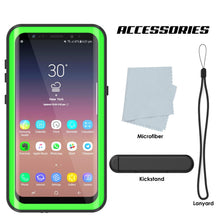Load image into Gallery viewer, Galaxy S9 Plus Waterproof Case PunkCase StudStar Light Green Thin 6.6ft Underwater IP68 ShockProof (Color in image: black)