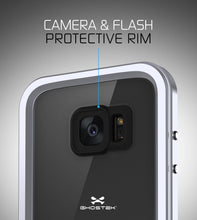 Charger l'image dans la galerie, Galaxy S7 EDGE Waterproof Case, Ghostek Atomic 2.0 Silver Shock/Dirt/Snow Proof | Lifetime Warranty (Color in image: Black)