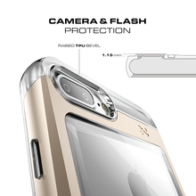 Charger l'image dans la galerie, iPhone 7+ Plus Case, Ghostek® Cloak 2.0 Red Series w/ Screen Protector | Aluminum Frame (Color in image: Silver)