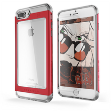 Charger l'image dans la galerie, iPhone 7+ Plus Case, Ghostek® Cloak 2.0 Red Series w/ Screen Protector | Aluminum Frame (Color in image: Red)