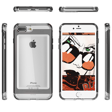 Charger l'image dans la galerie, iPhone 7+ Plus Case, Ghostek® Cloak 2.0 Black w/ ExplosionProof Screen Protector | Aluminum Frame (Color in image: Silver)