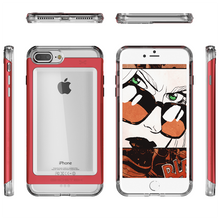 Charger l'image dans la galerie, iPhone 7+ Plus Case, Ghostek® Cloak 2.0 Red Series w/ Screen Protector | Aluminum Frame (Color in image: Pink)