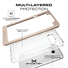 Charger l'image dans la galerie, MULTI-LAYERED PROTECTION STRONG ALUMINIUM ALLOY FRAME CRYSTAL CLEAR TPU COVER SSiLS055 EXPLOSION PROOF SCREEN PROTECTOR y (Color in image: Red)