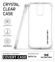 Load image into Gallery viewer, Moto G4 Case, Ghostek Covert Clear Series | Clear TPU | Explosion-Proof Screen Protector | Ultra Fit (Color in image: Dark Gray)