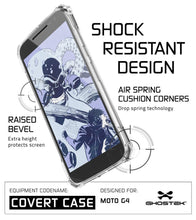 Load image into Gallery viewer, Moto G4 Case, Ghostek Covert Clear Series | Clear TPU | Explosion-Proof Screen Protector | Ultra Fit (Color in image: Gold)