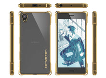 Load image into Gallery viewer, Xperia X Case, Ghostek® Covert Gold Series | Clear TPU | Warranty | Screen Protector | Ultra Fit (Color in image: Peach)