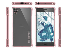 Load image into Gallery viewer, Xperia X Case, Ghostek® Covert Peach Seriesr | Clear TPU | Warranty | Screen Protector | Ultra Fit (Color in image: Rose Pink)