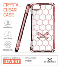 Load image into Gallery viewer, iPhone 7 Case, Ghostek® Covert Rose Pink, Premium Impact Protective Armor | Warranty (Color in image: space grey)