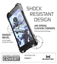 Charger l'image dans la galerie, iPhone 7 Plus Case, Ghostek® Covert Space Grey, Premium Impact Armor | Lifetime Warranty Exchange (Color in image: gold)