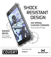 Charger l'image dans la galerie, iPhone 8+ Plus Case, Ghostek® Covert Clear, Premium Impact Protective Armor | Warranty (Color in image: gold)