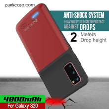 Charger l'image dans la galerie, PunkJuice S20 Battery Case Red - Fast Charging Power Juice Bank with 4800mAh (Color in image: Patterned Black)