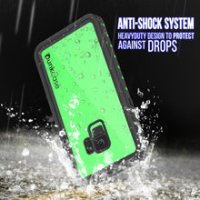 Charger l'image dans la galerie, Galaxy S9 Waterproof Case PunkCase StudStar Light Green Thin 6.6ft Underwater IP68 ShockProof (Color in image: red)