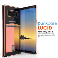 Charger l'image dans la galerie, Galaxy Note 8 Case, PUNKCASE® LUCID Rose Gold Series | Card Slot | SHIELD Screen Protector