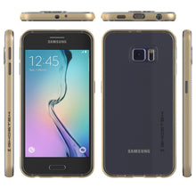 Load image into Gallery viewer, Galaxy S6 Case, Ghostek Cloak Series Gold Slim Premium Protective Hybrid Impact Glass Armor (Color in image: black)