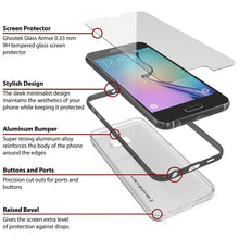 Load image into Gallery viewer, Galaxy S6 Case, Ghostek Cloak Series Black Slim Premium Protective Hybrid Impact Glass Armor (Color in image: silver)
