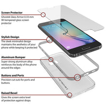 Load image into Gallery viewer, Galaxy S6 Case, Ghostek Cloak Series Silver Slim Premium Protective Hybrid Impact Glass Armor (Color in image: red)