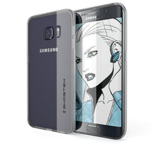 Load image into Gallery viewer, Galaxy S6 Edge+ Plus Case, Ghostek Silver Cloak Series Slim Hybrid Impact Armor | Lifetime Warranty (Color in image: silver)