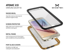 Load image into Gallery viewer, Galaxy S6 Waterproof Case, Ghostek Atomic 2.0 Gold Water/Shock/Dirt/Snow Proof | Lifetime Warranty (Color in image: Silver)