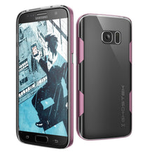 Load image into Gallery viewer, Galaxy S7 Case, Ghostek Cloak Series Pink Slim Premium Protective Hybrid Impact Glass Armor (Color in image: pink)
