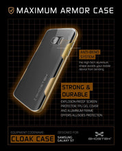 Charger l'image dans la galerie, Galaxy S7 Case, Ghostek Cloak Series Gold Slim Premium Protective Hybrid Impact Glass Armor (Color in image: pink)