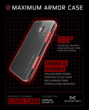 Load image into Gallery viewer, Galaxy S7 Case, Ghostek Cloak Series Red Slim Premium Protective Hybrid Impact Glass Armor (Color in image: pink)