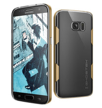 Charger l'image dans la galerie, Galaxy S7 Case, Ghostek Cloak Series Gold Slim Premium Protective Hybrid Impact Glass Armor (Color in image: gold)