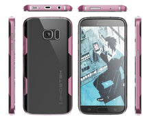 Load image into Gallery viewer, Galaxy S7 Case, Ghostek Cloak Series Pink Slim Premium Protective Hybrid Impact Glass Armor (Color in image: red)