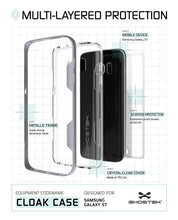 Load image into Gallery viewer, Galaxy S7 Case, Ghostek Cloak Series Silver Slim Premium Protective Hybrid Impact Glass Armor (Color in image: red)