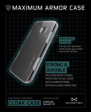 Load image into Gallery viewer, Galaxy S7 Case, Ghostek Cloak Series Silver Slim Premium Protective Hybrid Impact Glass Armor (Color in image: pink)