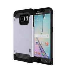 Load image into Gallery viewer, Galaxy s6 EDGE Plus Case PunkCase Galactic SIlver Series Slim Protective Armor Soft Cover Case w/ Tempered Glass Protector Lifetime Warranty (Color in image: silver)