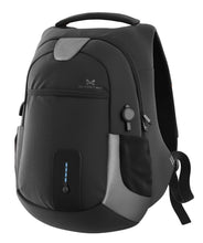 Load image into Gallery viewer, Ghostek NRGbag Gray Series Computer Laptop Messenger Backpack Book Bag + Battery Power Bank | Water Resistant | 7000mAh (Color in image: Gray)