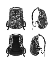 Load image into Gallery viewer, Ghostek NRGbag Gray Camo Series Computer Laptop Messenger Backpack Book Bag + Battery Power Bank | Water Resistant | 7000mAh (Color in image: Gray)