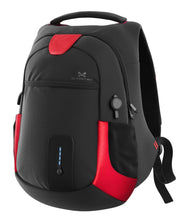Load image into Gallery viewer, Ghostek NRGbag Red Series Computer Laptop Messenger Backpack Book Bag + Battery Power Bank | Water Resistant | 7000mAh (Color in image: Red)