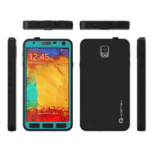 Charger l'image dans la galerie, ghostek-atomic-samsung-galaxy-note-3-teal-waterproof-case-w-attached-screen-protector-lifetime-warranty-slim-fitted-waterproof-shock-proof-dust-proof-dirt-proof-snow-proof-hard-shell-iii-n900-n9000-n9002-n9005-n9009-ghocas78 (Color in image: white)
