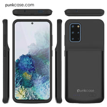 Charger l'image dans la galerie, PunkJuice S20+ Plus Battery Case All Black - Fast Charging Power Juice Bank with 6000mAh (Color in image: All Black)