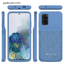 Charger l'image dans la galerie, PunkJuice S20+ Plus Battery Case Patterned Blue - Fast Charging Power Juice Bank with 6000mAh (Color in image: Patterned Blue)