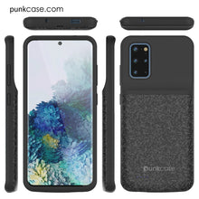 Charger l'image dans la galerie, PunkJuice S20+ Plus Battery Case Patterned Black - Fast Charging Power Juice Bank with 6000mAh (Color in image: Patterned Black)