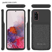 Charger l'image dans la galerie, PunkJuice S20 Battery Case Patterned Black - Fast Charging Power Juice Bank with 4800mAh (Color in image: Patterned Black)